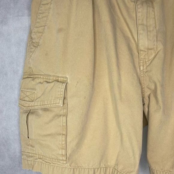 Tommy Bahama Men’s cargo short shorts tan zipper closure tie waist size Large L - Picture 4 of 13